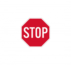 Mini Stop Aluminum Sign (Non Reflective)
