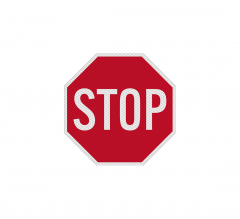 Mini Stop Aluminum Sign (Diamond Reflective)