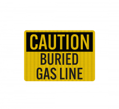 Buried Pipe Line Decal (EGR Reflective)