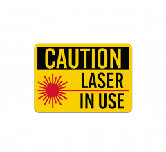 OSHA Laser In Use Plastic Sign