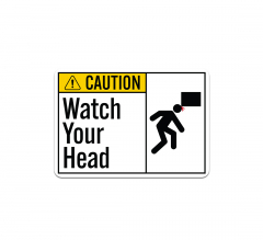 ANSI Watch Your Head Plastic Sign