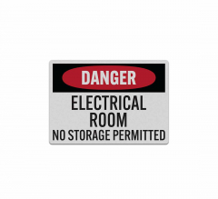 OSHA Danger Electrical Room Decal (Reflective)