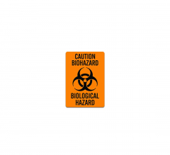 Caution Biohazard Decal (Non Reflective)