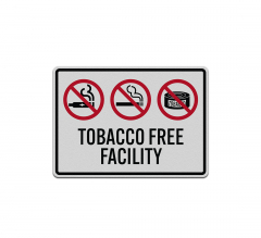Tobacco Free Facility Decal (Reflective)