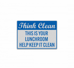 Help Keep Your Lunchroom Clean Decal (Reflective)