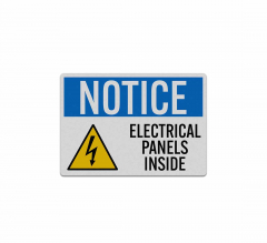 OSHA Electrical Panels Inside Decal (Reflective)