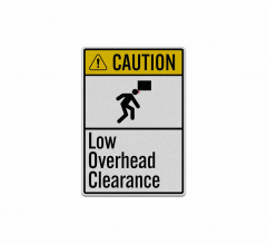ANSI Low Overhead Clearance Decal (Reflective)