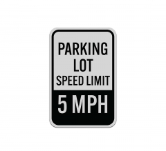 Speed Limit 5 MPH Aluminum Sign (Reflective)