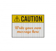 Write On Caution Decal (EGR Reflective)