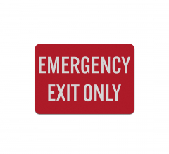 Fire & Emergency Aluminum Sign (Reflective)