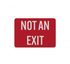Exit Entrance Aluminum Sign (Reflective)