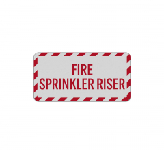 Fire Sprinkler Riser Aluminum Sign (Reflective)