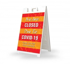 We are Closed due to Covid-19 Signicade White