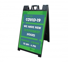 New Temporary Hours due to Covid-19 Signicade Black