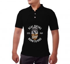 Custom Black Polo Shirt - Printed