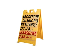 Reusable Letter Board - Yellow 