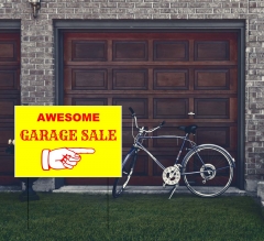 Reflective Garage Sale Signs