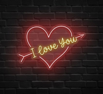 I Love You Neon Sign