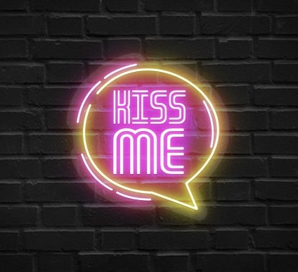 Kiss Me Neon Sign
