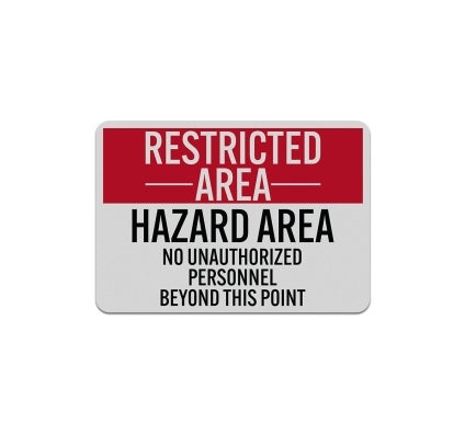 No Unauthorized Personnel Aluminum Sign (Reflective)