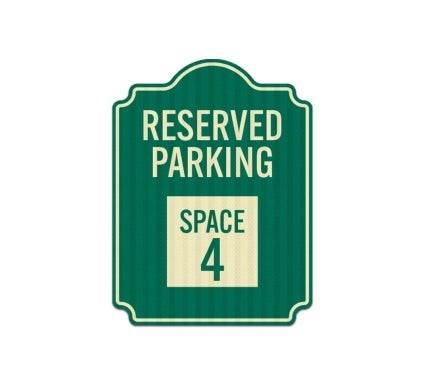 reserved parking sign clipart