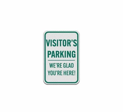 Visitor's Parking Aluminum Sign (Diamond Reflective)