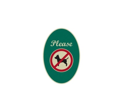 No Dogs Allowed Aluminum Sign (Reflective)
