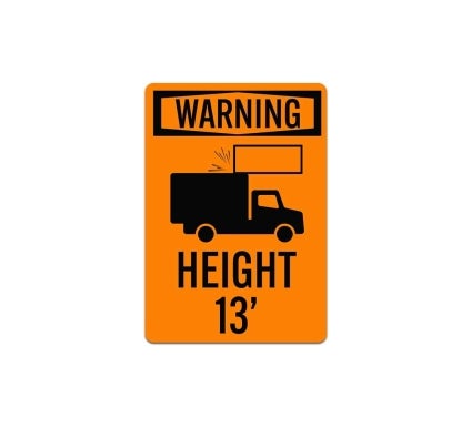 OSHA Low Clearance Decal (Non Reflective)