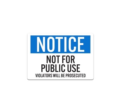 OSHA Notice Dumpster Decal (Non Reflective)