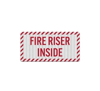 Fire Riser Inside Decal (EGR Reflective)