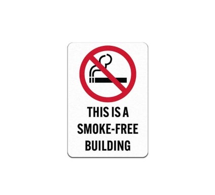 This Is A Smoke Free Building Decal (Non Reflective)