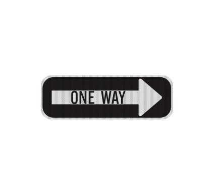 This Way Directional Aluminum Sign (HIP Reflective)