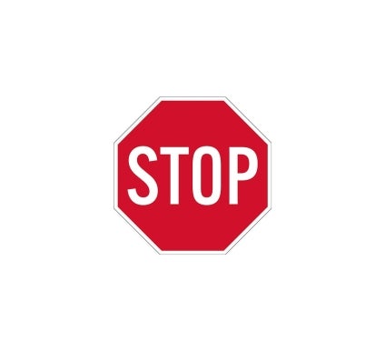 Mini Stop Aluminum Sign (Non Reflective)