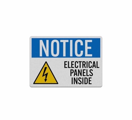 OSHA Electrical Panels Inside Decal (Reflective)