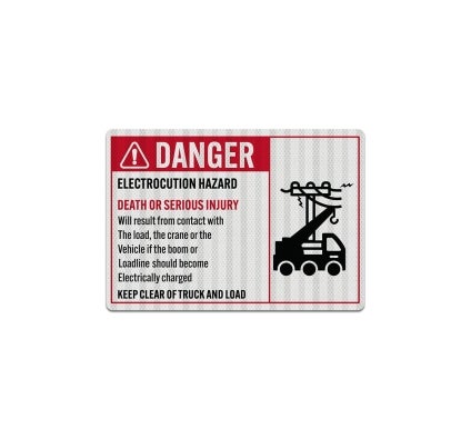 Electrocution Hazard Decal (EGR Reflective)