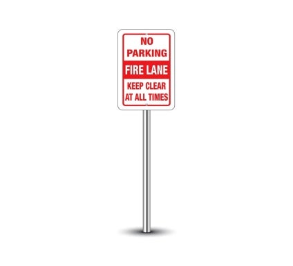 No Parking Fire Lane Signs