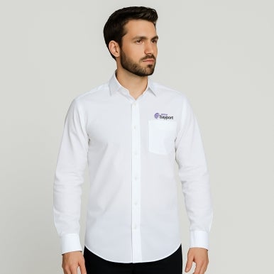 Custom Dress Shirt - White