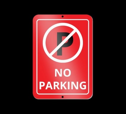 Reflective No Parking Signs