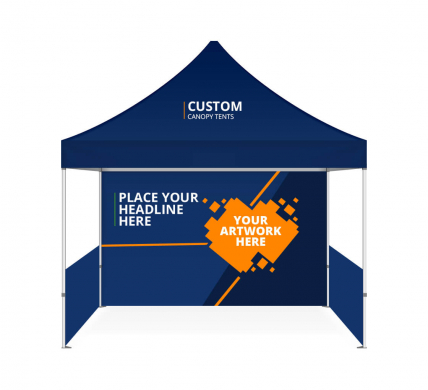 Custom Print Canopy Top Pop Up Tent Commercial Booth Vendor Full Color Size Show 