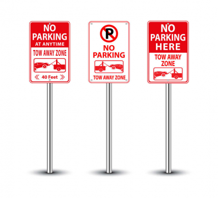 PERSONALISED PARKING FOR Metal Sign Your Number Simple Rigid White Custom 
