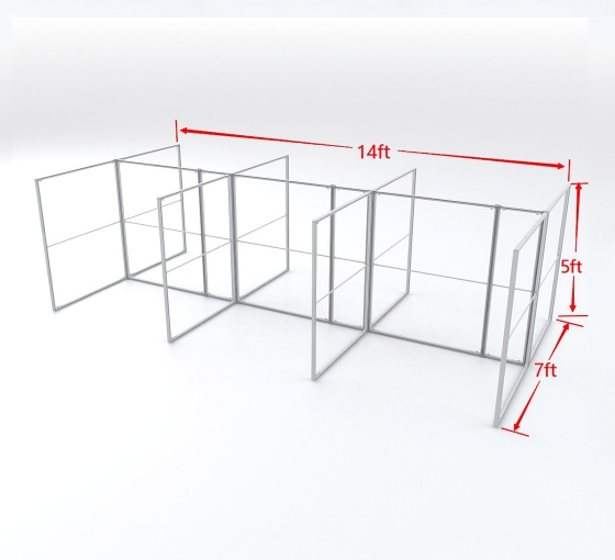 Buy 6-desk SEG Office Desk Partitions - Save Up to 20%