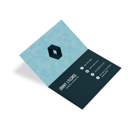 Folded Business Cards