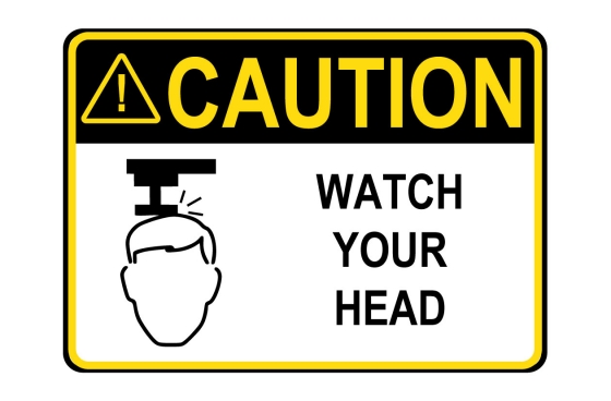 Premium Quality Ansi Caution Watch Your Head Sign Clearance Floor Capacity Signs Bannerbuzz