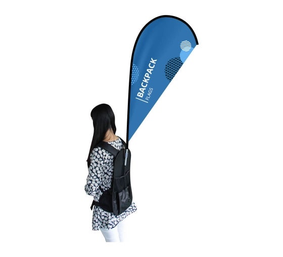Creative Backpack Banners And Flags For Advertising