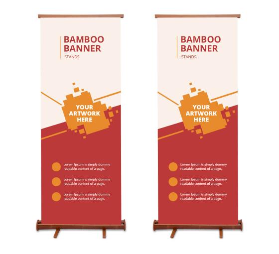 Best Quality Bamboo Roll Up Stands Bamboo Banner Stands Bannerbuzz