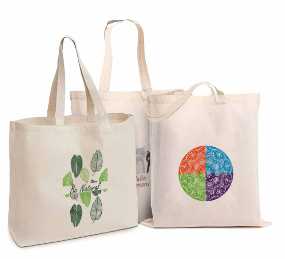 Canvas Tote Bags - Printed by BannerBuzz