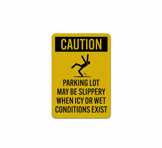 OSHA Caution Icealert Aluminum Sign (Reflective)