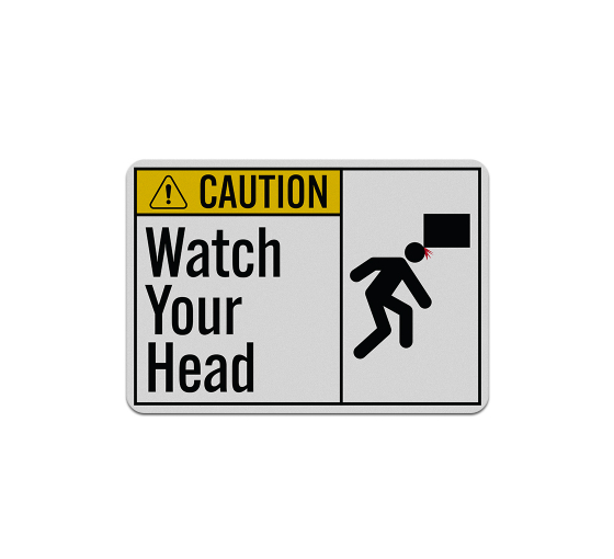 OSHA Watch Your Head Aluminum Sign (Reflective)