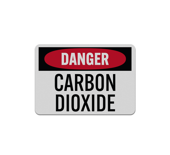 OSHA Carbon Dioxide Aluminum Sign (Reflective)