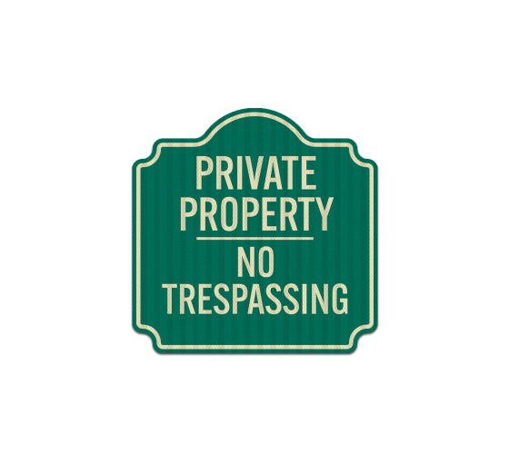 No Trespassing Aluminum Sign (EGR Reflective)